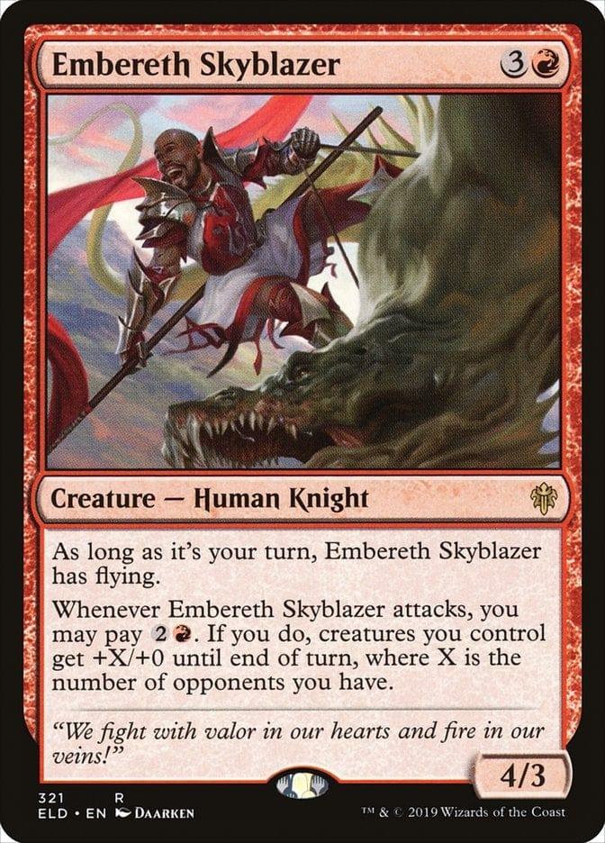 Magic: The Gathering MTG Single Embereth Skyblazer [Throne of Eldraine]