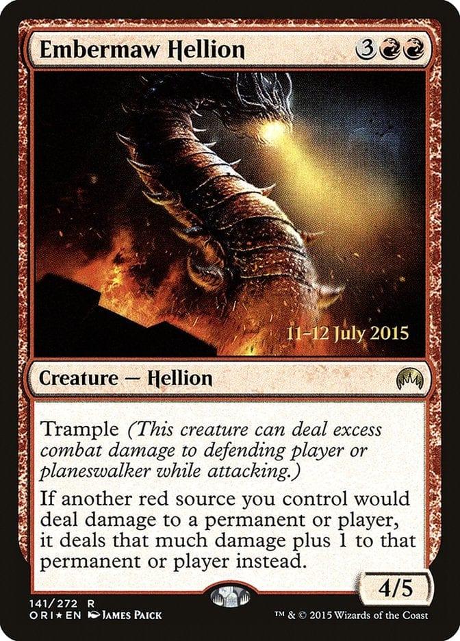 Magic: The Gathering MTG Single Embermaw Hellion [Magic Origins Prerelease Promos]