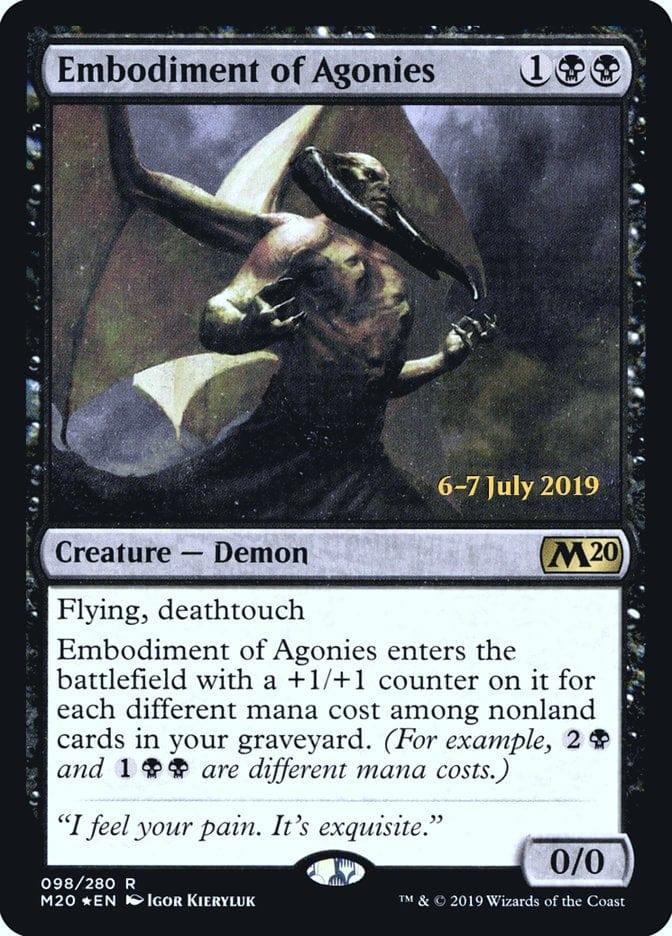 Magic: The Gathering MTG Single Embodiment of Agonies  [Core Set 2020 Prerelease Promos]