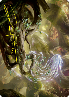 Magic: The Gathering MTG Single Emergent Sequence Art Card (Gold-Stamped Signature) [Strixhaven: School of Mages Art Series]