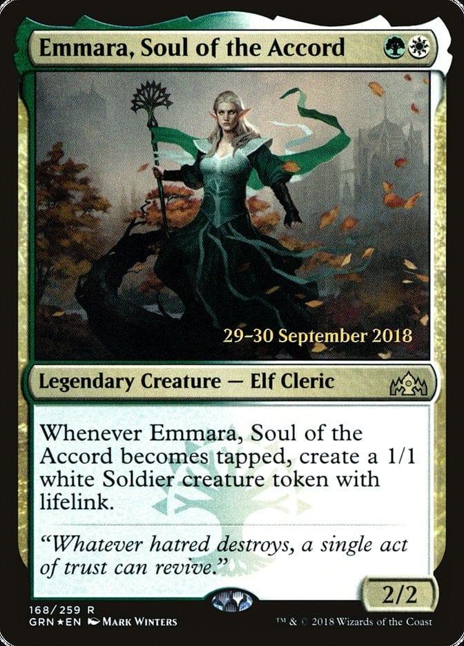Magic: The Gathering MTG Single Emmara, Soul of the Accord  [Guilds of Ravnica Prerelease Promos]