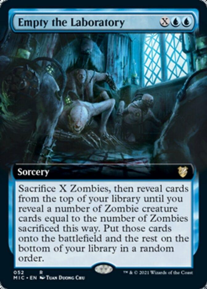 Magic: The Gathering MTG Single Empty the Laboratory (Extended) [Innistrad: Midnight Hunt Commander]