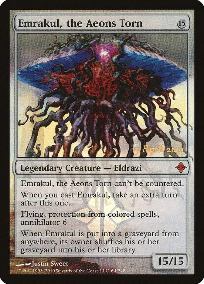 Magic: The Gathering MTG Single Emrakul, the Aeons Torn [Rise of the Eldrazi Prerelease Promos]