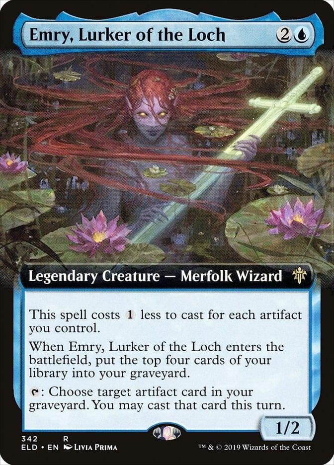 Magic: The Gathering MTG Single Emry, Lurker of the Loch (Extended) [Throne of Eldraine]