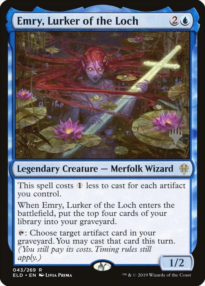 Magic: The Gathering MTG Single Emry, Lurker of the Loch (Promo Pack) [Throne of Eldraine Promos]