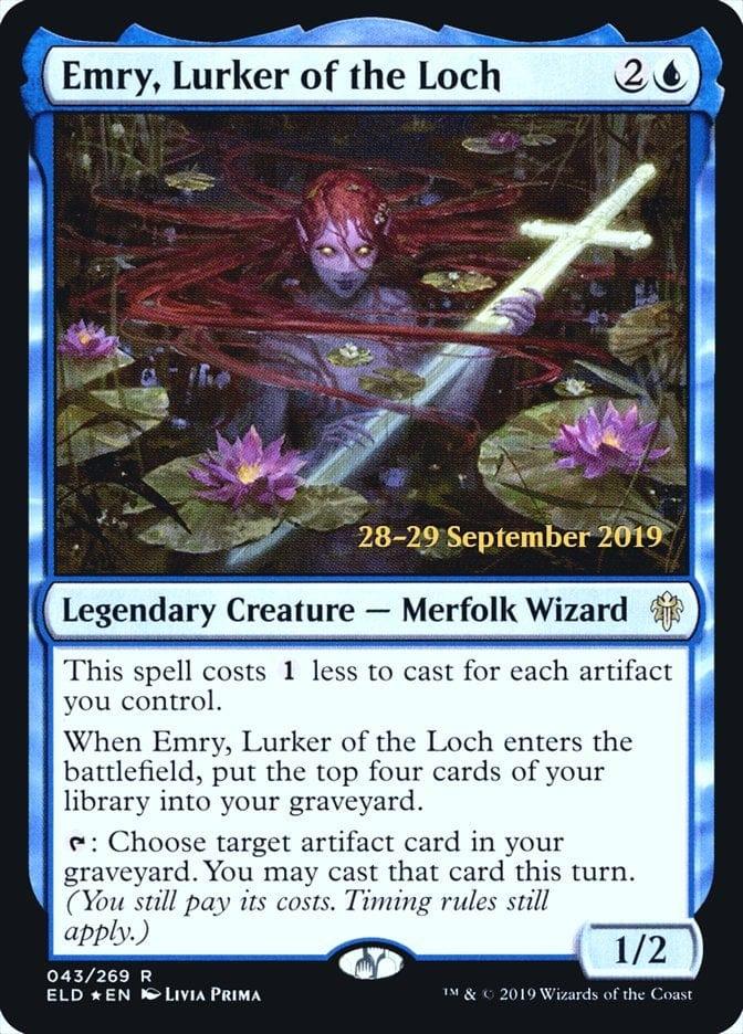 Magic: The Gathering MTG Single Emry, Lurker of the Loch  [Throne of Eldraine Prerelease Promos]