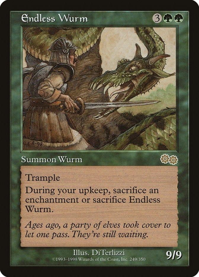 Magic: The Gathering MTG Single Endless Wurm [Urza's Saga]