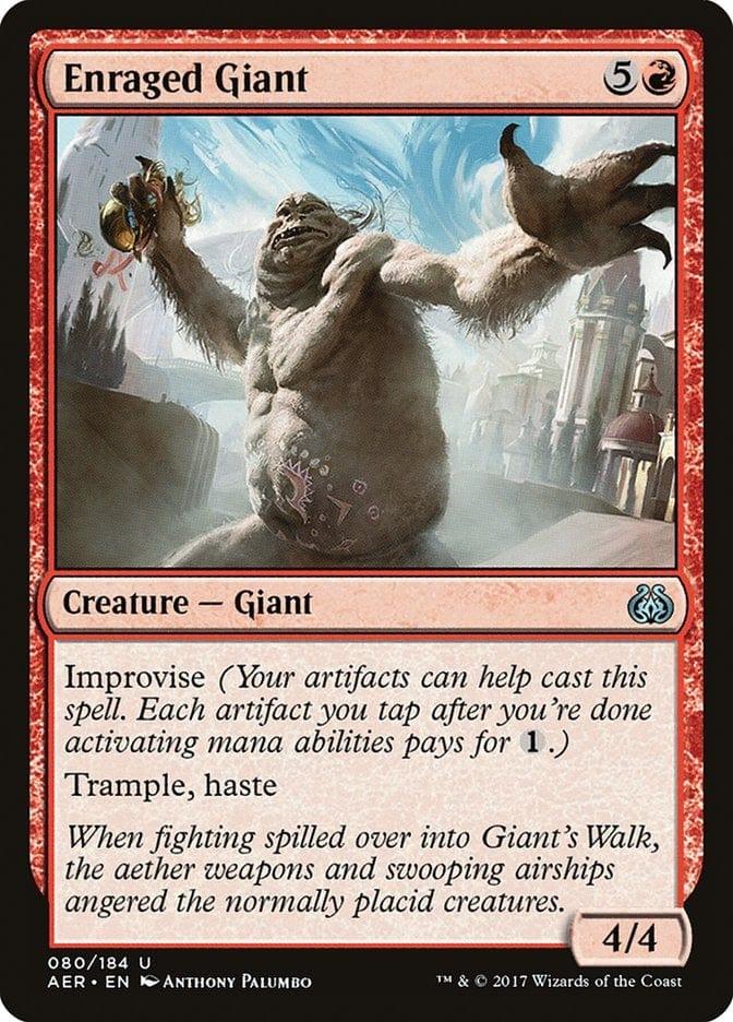Magic: The Gathering MTG Single Enraged Giant [Aether Revolt]