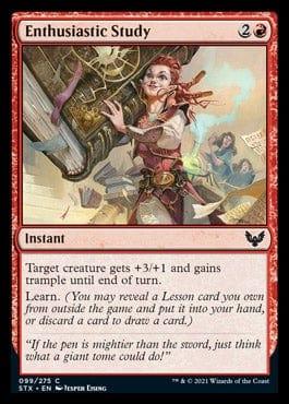 Magic: The Gathering MTG Single Enthusiastic Study [Strixhaven: School of Mages]