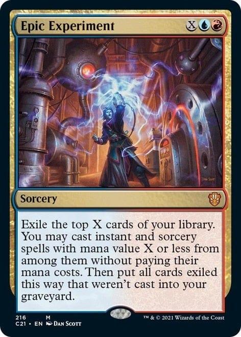 Magic: The Gathering MTG Single Epic Experiment [Commander 2021]