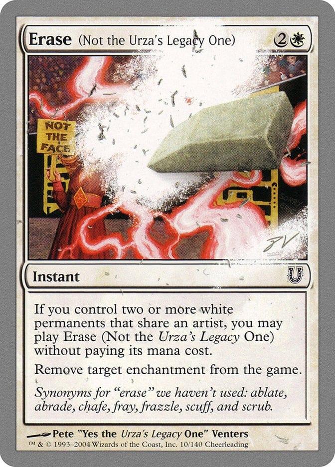 Magic: The Gathering MTG Single Erase (Not the Urza's Legacy One) [Unhinged]