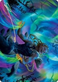 Magic: The Gathering MTG Single Esika, God of the Tree Art Card (Gold-Stamped Signature) [Kaldheim: Art Series]