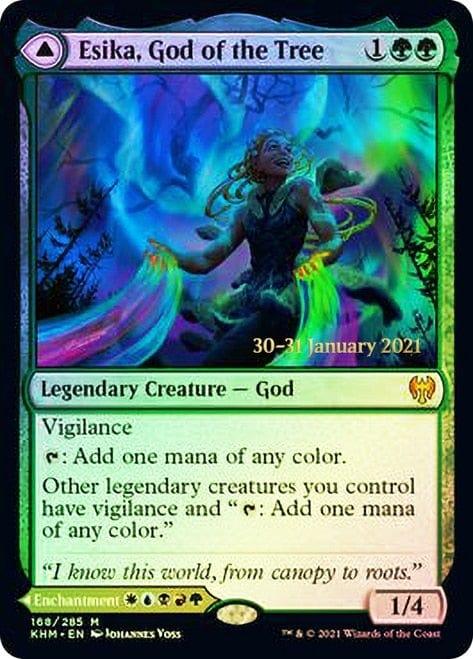 Magic: The Gathering MTG Single Esika, God of the Tree // The Prismatic Bridge  [Kaldheim Prerelease Promos]