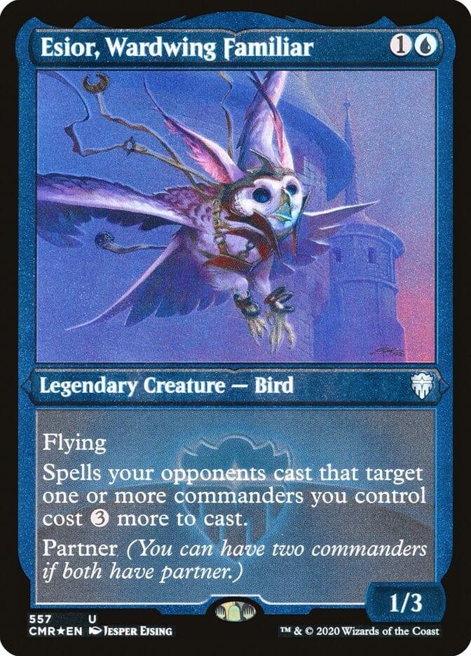 Magic: The Gathering MTG Single Esior, Wardwing Familiar [Commander Legends Etched]