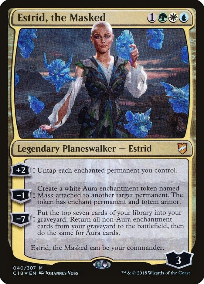 Magic: The Gathering MTG Single Estrid, the Masked [Commander 2018]