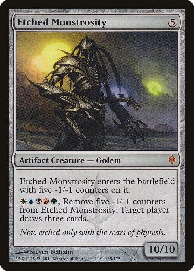 Magic: The Gathering MTG Single Etched Monstrosity [New Phyrexia]