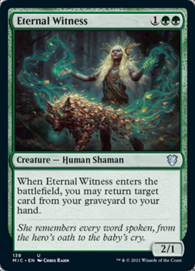 Magic: The Gathering MTG Single Eternal Witness [Innistrad: Midnight Hunt Commander]