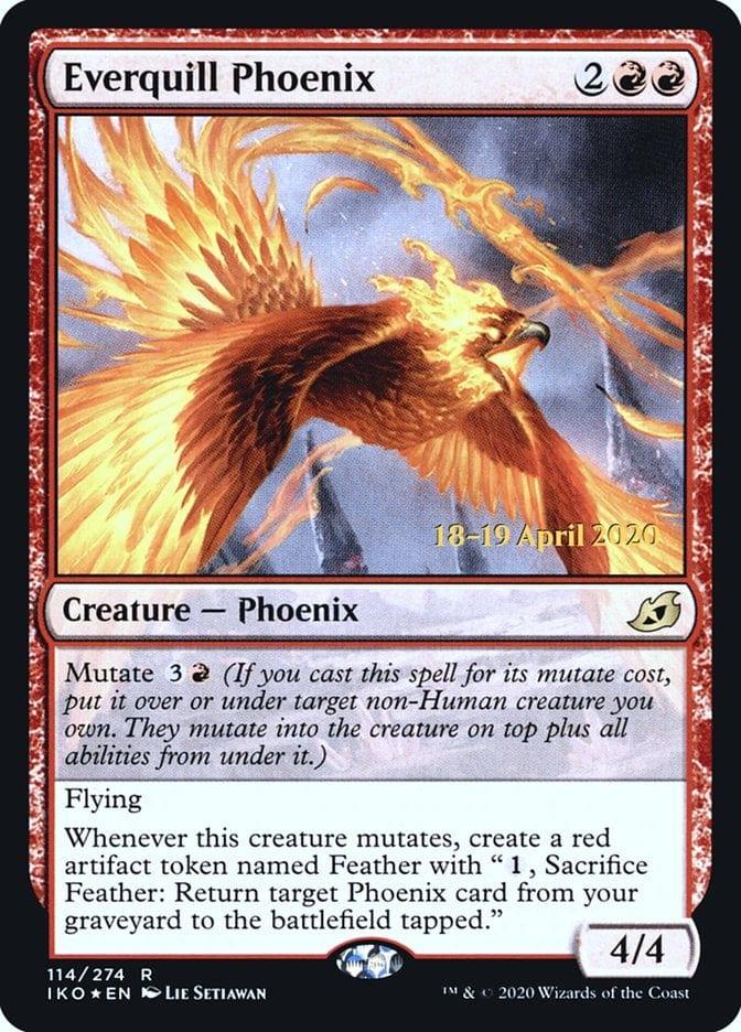 Magic: The Gathering MTG Single Everquill Phoenix  [Ikoria: Lair of Behemoths Prerelease Promos]