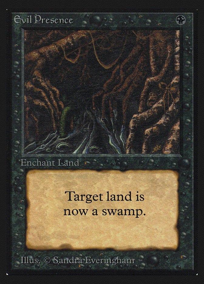 Magic: The Gathering MTG Single Evil Presence [International Collectors’ Edition]