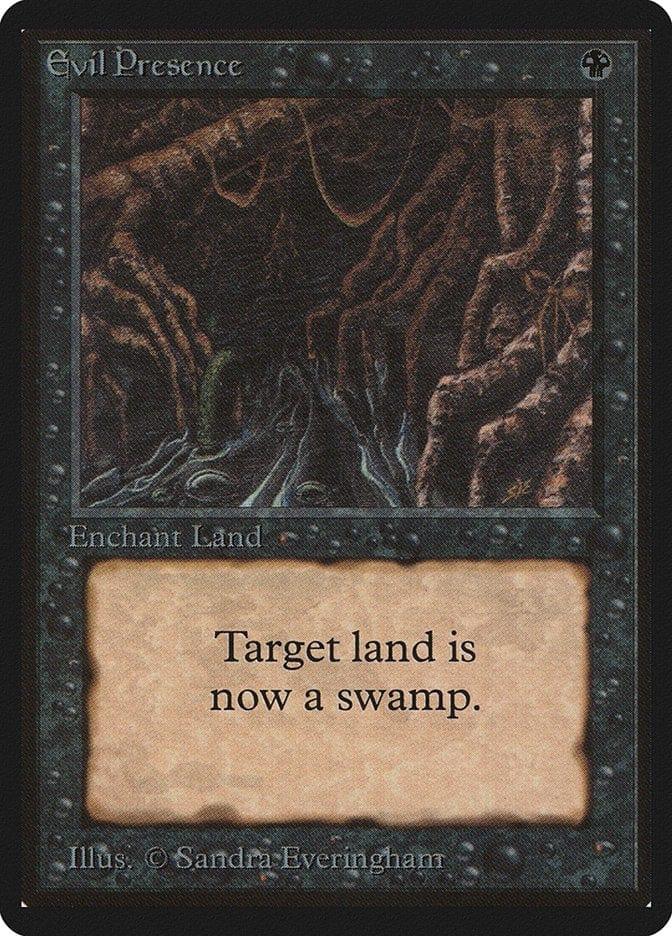 Magic: The Gathering MTG Single Evil Presence [Limited Edition Beta]