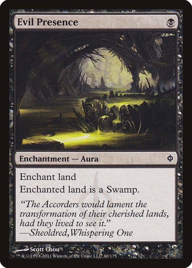 Magic: The Gathering MTG Single Evil Presence [New Phyrexia]