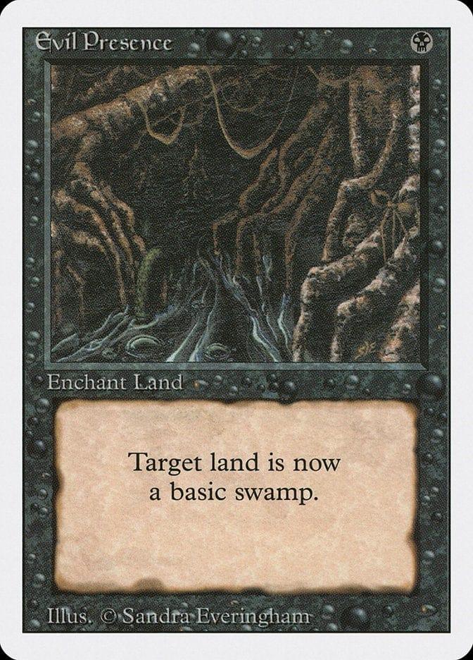 Magic: The Gathering MTG Single Evil Presence [Revised Edition]