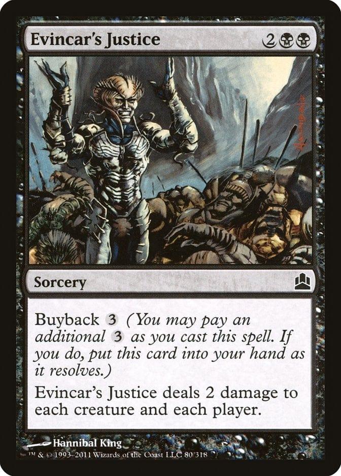 Magic: The Gathering MTG Single Evincar's Justice [Commander 2011]