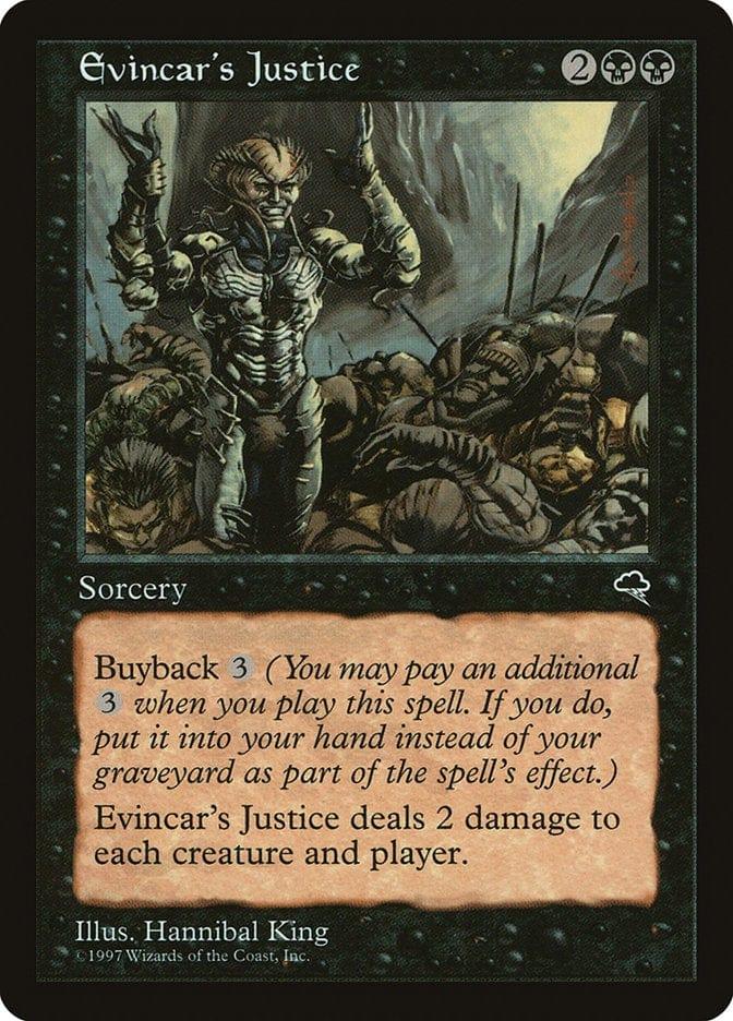 Magic: The Gathering MTG Single Evincar's Justice [Tempest]