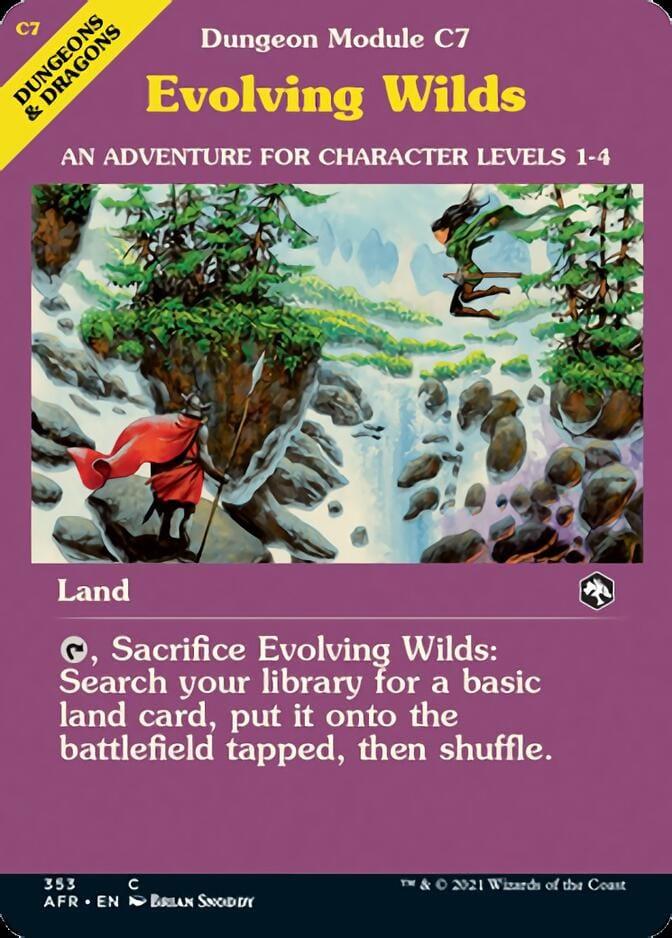 Magic: The Gathering MTG Single Evolving Wilds (Dungeon Module) [Dungeons & Dragons: Adventures in the Forgotten Realms]