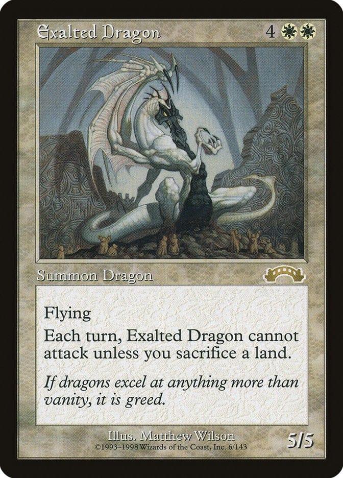 Magic: The Gathering MTG Single Exalted Dragon [Exodus]