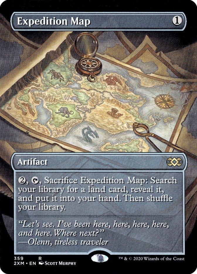 Magic: The Gathering MTG Single Expedition Map (Toppers) [Double Masters Extended Art]