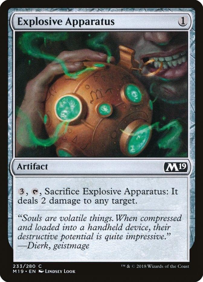 Magic: The Gathering MTG Single Explosive Apparatus [Core Set 2019]