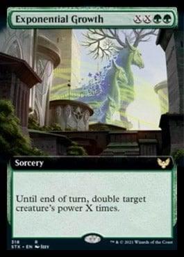 Magic: The Gathering MTG Single Exponential Growth (Extended) [Strixhaven: School of Mages]