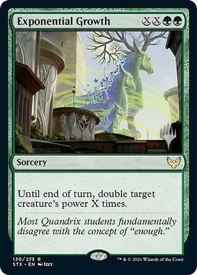 Magic: The Gathering MTG Single Exponential Growth (Promo Pack) [Strixhaven: School of Mages Promos]