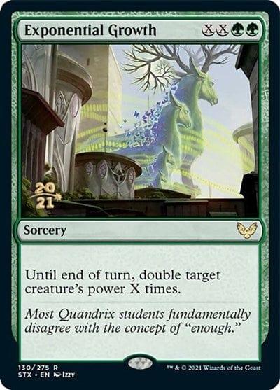 Magic: The Gathering MTG Single Exponential Growth [Strixhaven: School of Mages Prerelease Promos]