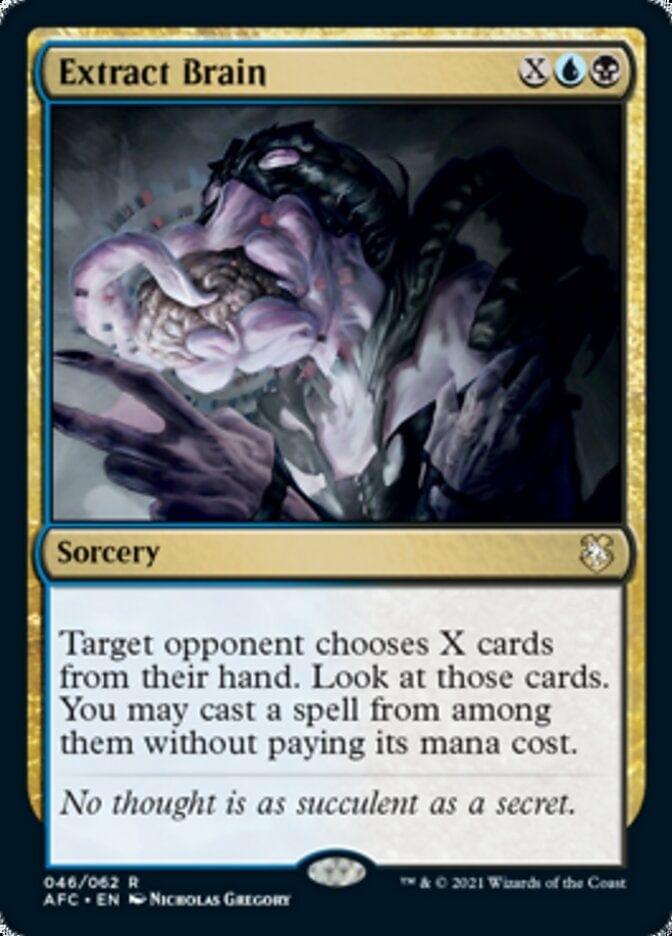 Magic: The Gathering MTG Single Extract Brain [Dungeons & Dragons: Adventures in the Forgotten Realms Commander]