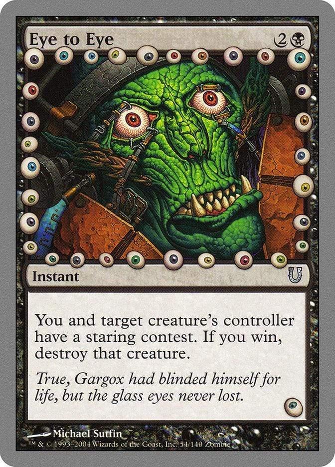 Magic: The Gathering MTG Single Eye to Eye [Unhinged]