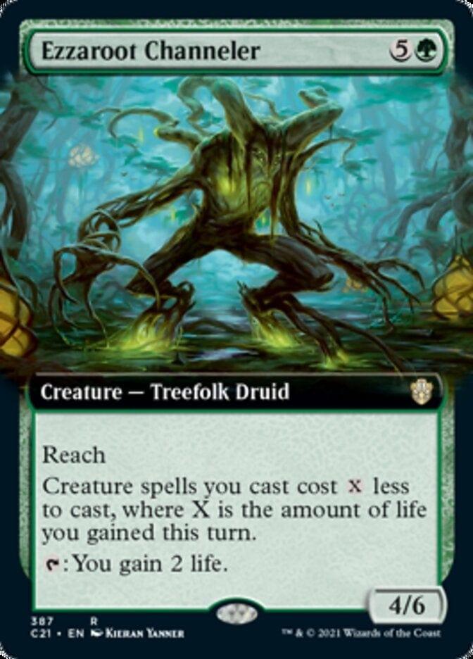 Magic: The Gathering MTG Single Ezzaroot Channeler (Extended) [Commander 2021]