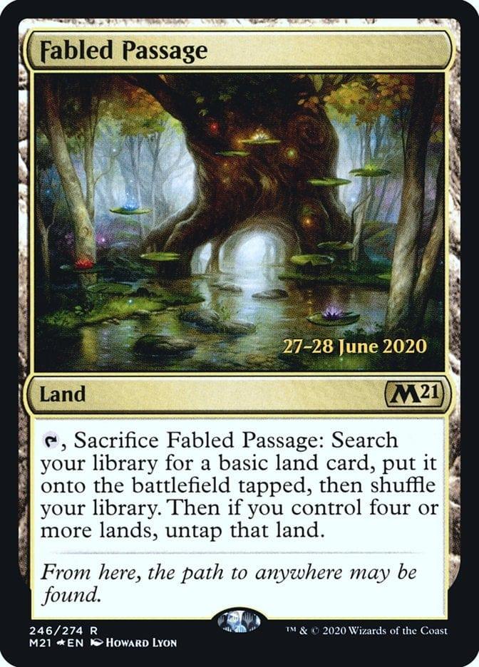 Magic: The Gathering MTG Single Fabled Passage  [Core Set 2021 Prerelease Promos]