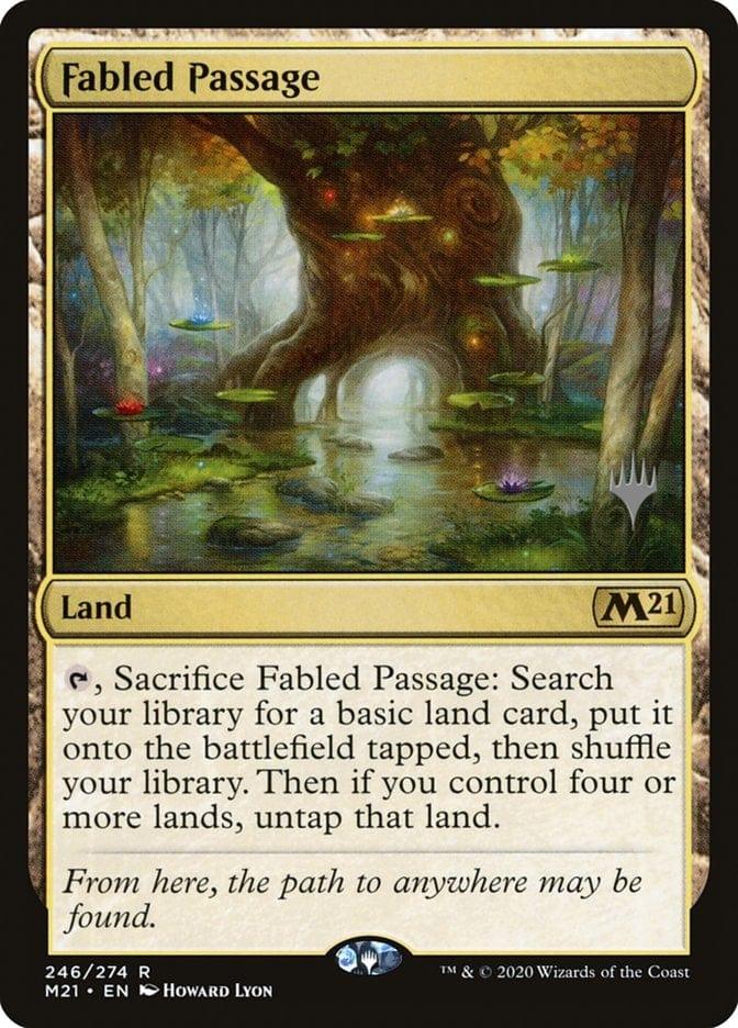 Magic: The Gathering MTG Single Fabled Passage (Promo Pack) [Core Set 2021 Promos]