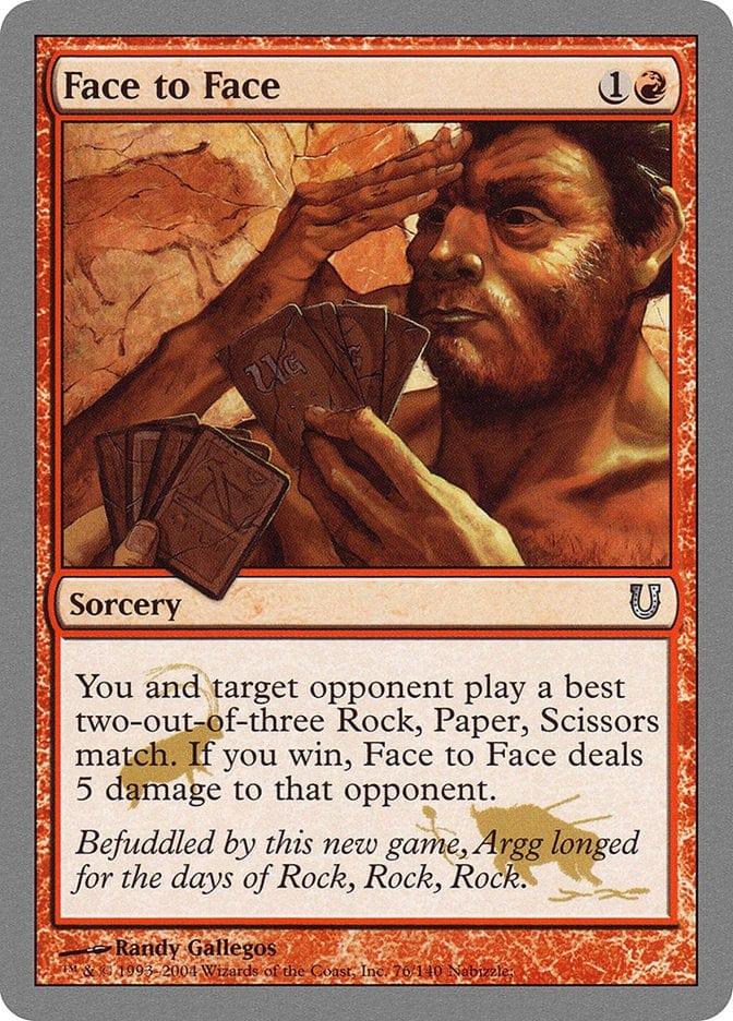 Magic: The Gathering MTG Single Face to Face [Unhinged]