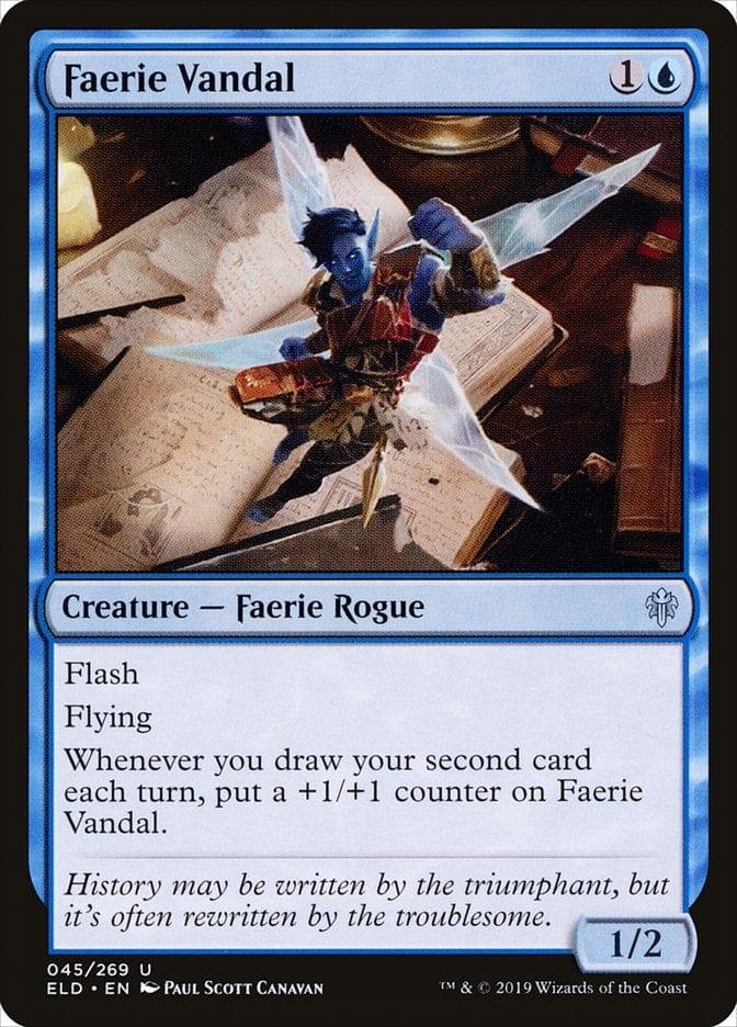 Magic: The Gathering MTG Single Faerie Vandal [Throne of Eldraine]