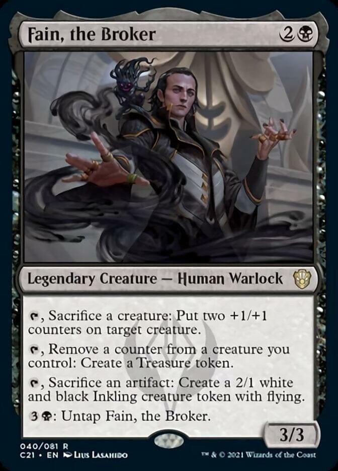 Magic: The Gathering MTG Single Fain, the Broker [Commander 2021]