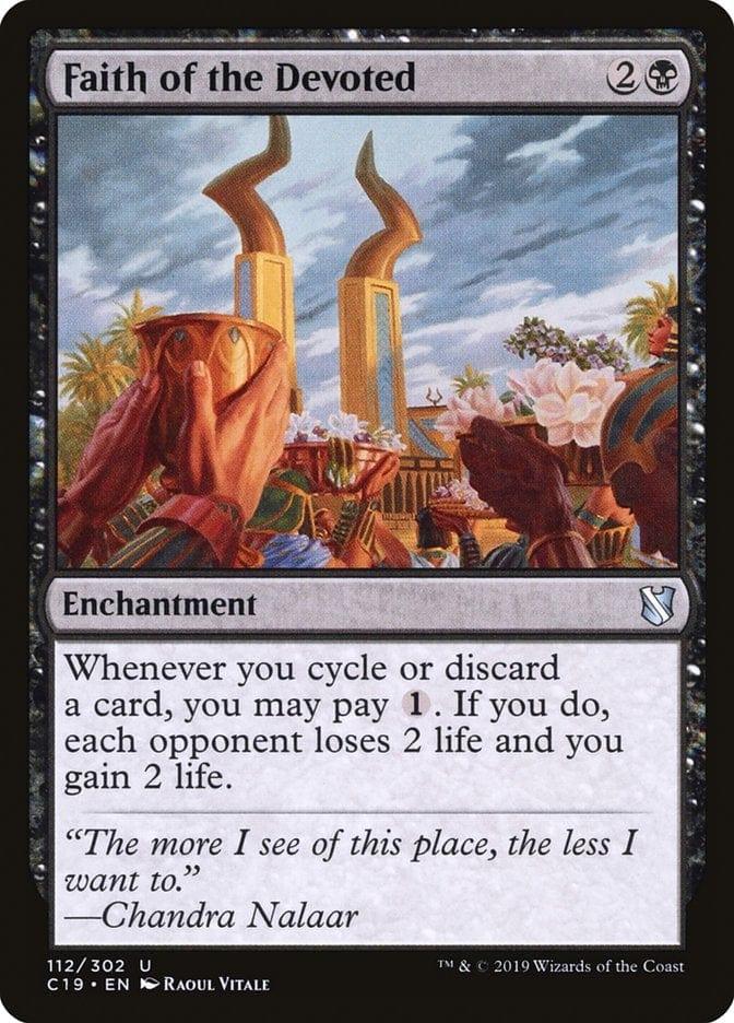 Magic: The Gathering MTG Single Faith of the Devoted [Commander 2019]