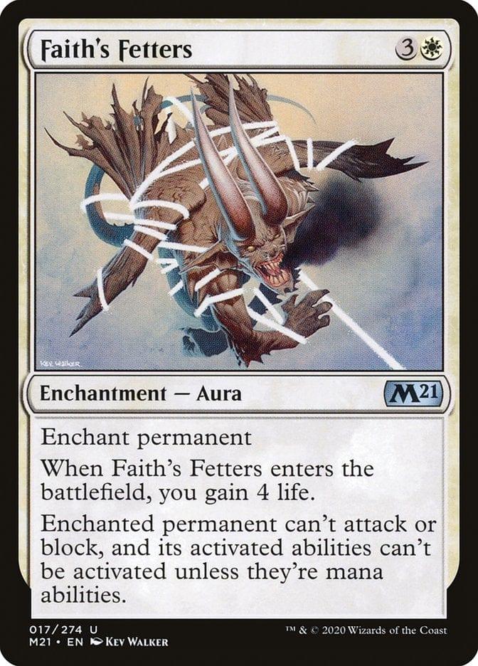 Magic: The Gathering MTG Single Faith's Fetters [Core Set 2021]