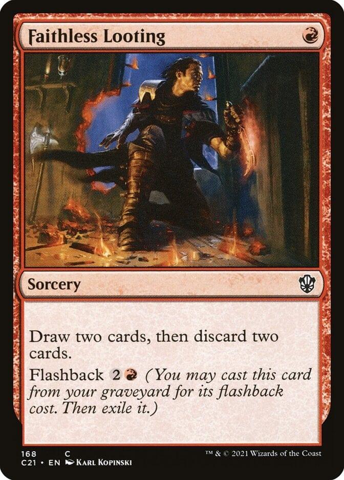 Magic: The Gathering MTG Single Faithless Looting [Commander 2021]