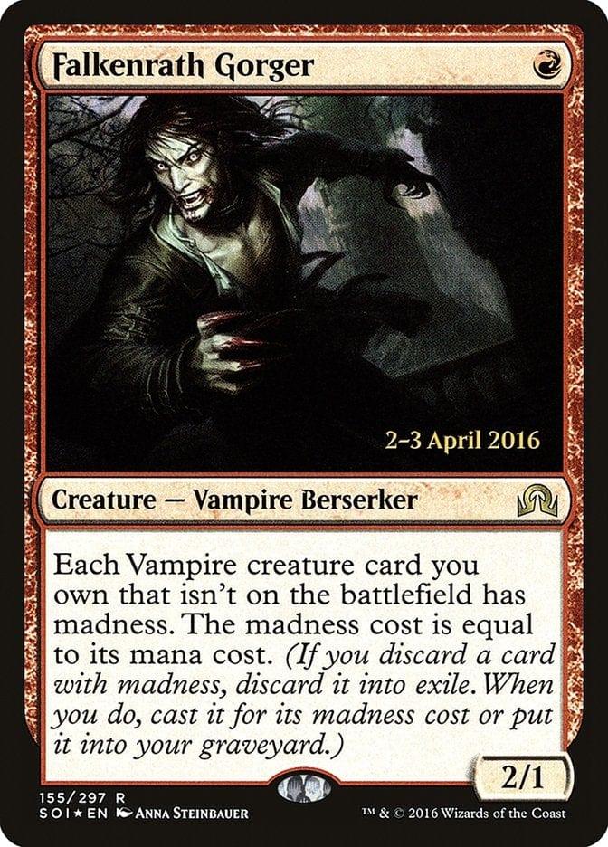 Magic: The Gathering MTG Single Falkenrath Gorger [Shadows over Innistrad Prerelease Promos]