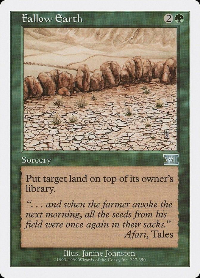 Magic: The Gathering MTG Single Fallow Earth [Classic Sixth Edition]
