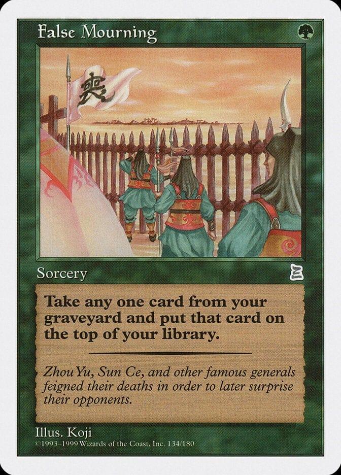Magic: The Gathering MTG Single False Mourning [Portal Three Kingdoms]
