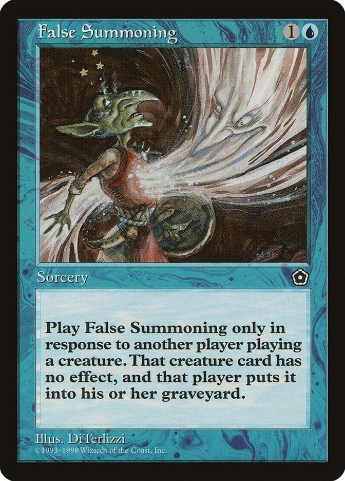 Magic: The Gathering MTG Single False Summoning [Portal Second Age]